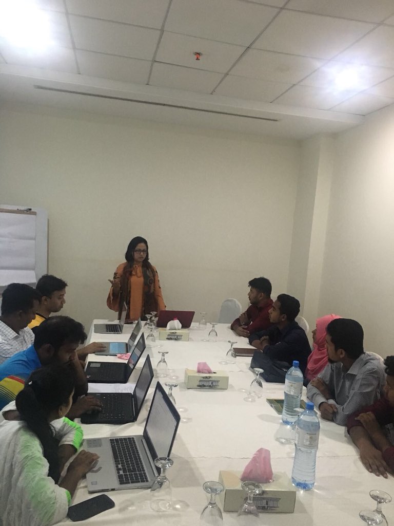 Naznin_N's tweet photo. Highlights from the training programme for ‘Monitoring Environmental Changes in Cox’s Bazar due to Rohingya Influx’ project’s Cox’s Bazar team. @ICCCAD @SaleemulHuq https://t.co/5XPlzGqdPW