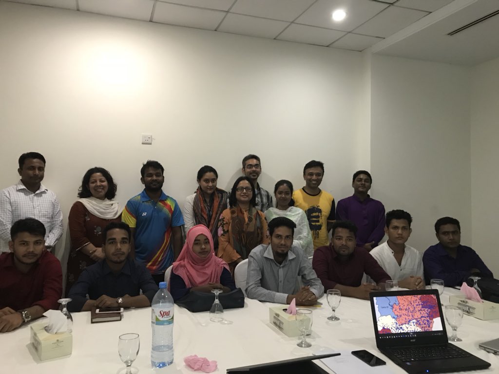 Naznin_N's tweet photo. Highlights from the training programme for ‘Monitoring Environmental Changes in Cox’s Bazar due to Rohingya Influx’ project’s Cox’s Bazar team. @ICCCAD @SaleemulHuq https://t.co/5XPlzGqdPW