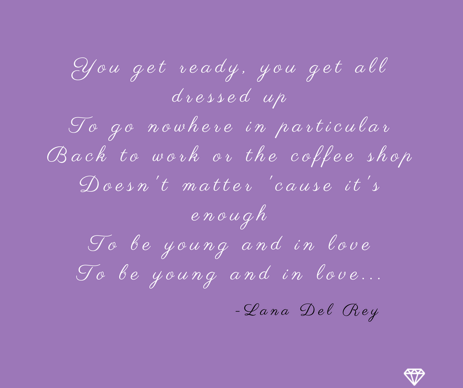 dateluxapp's tweet photo. "You get ready, you get all dressed up
To go nowhere in particular
Back to work or the coffee shop
Doesn't matter 'cause it's enough
To be young & in love
To be young & in love.."
#LanaDelRey @LanaDelRey #LOVE #LoveSongs #Romantic #relationships #DatingTips #DatingApp #DateLux https://t.co/RaAMwHOq1O