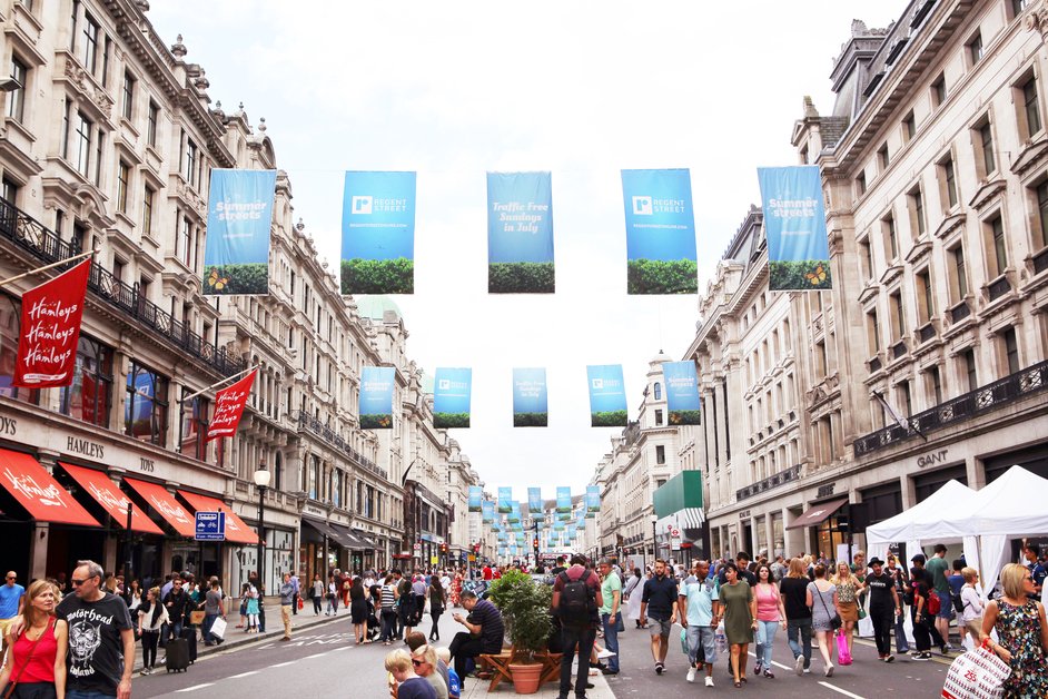 This year's <a href="/RegentStreetW1/">Regent Street</a> Summer Streets series launches on Sunday: LondonTown.com/S/d_87PpN