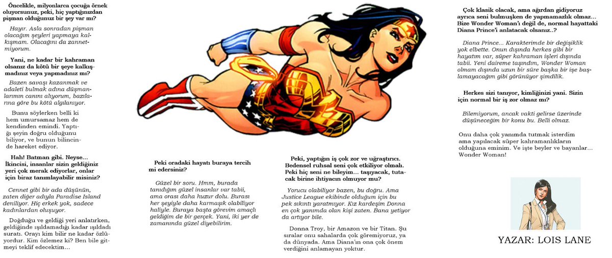 Bu haftaki röportaj konuğumuz: Wonder Woman!