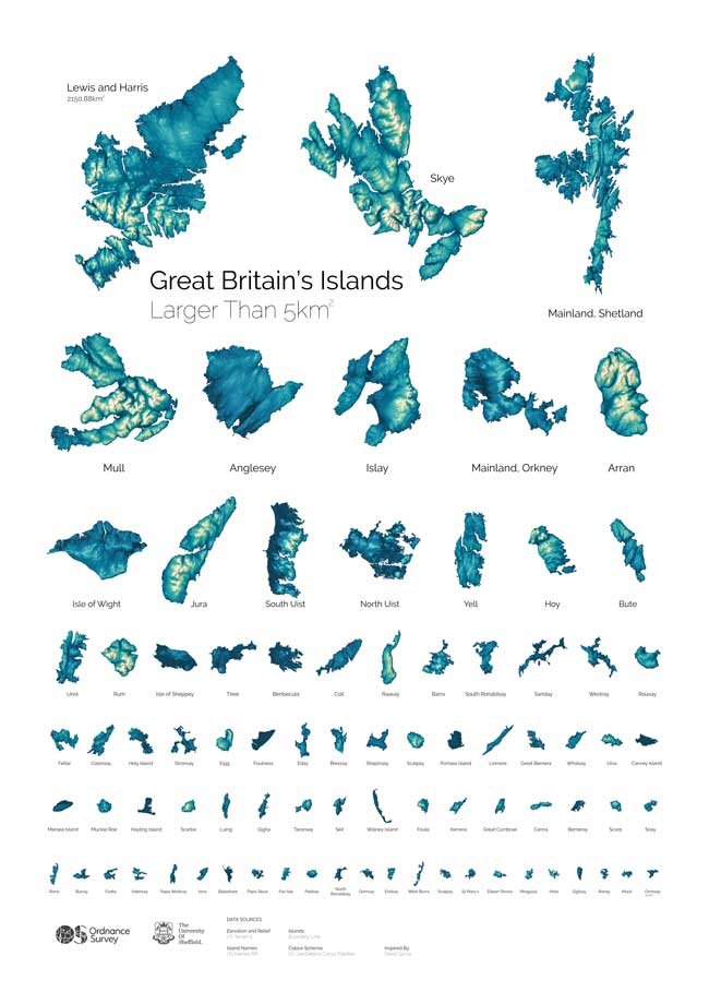 garveyant's tweet image. I could stare at this brilliant Ordnance Survey picture all day... #islands