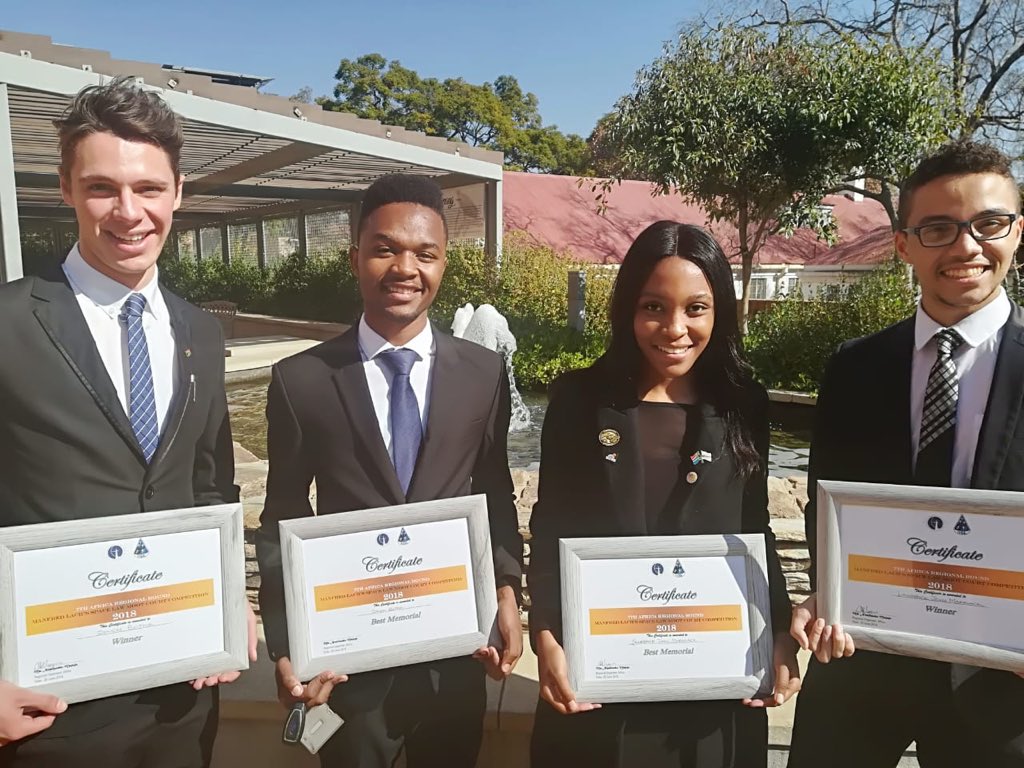 The University of Pretoria is the African Regional winner for this years Space Law Moot Competition. Road to the International Astronautical Congress organized by the @iisl_space begins. #ManfredLachs