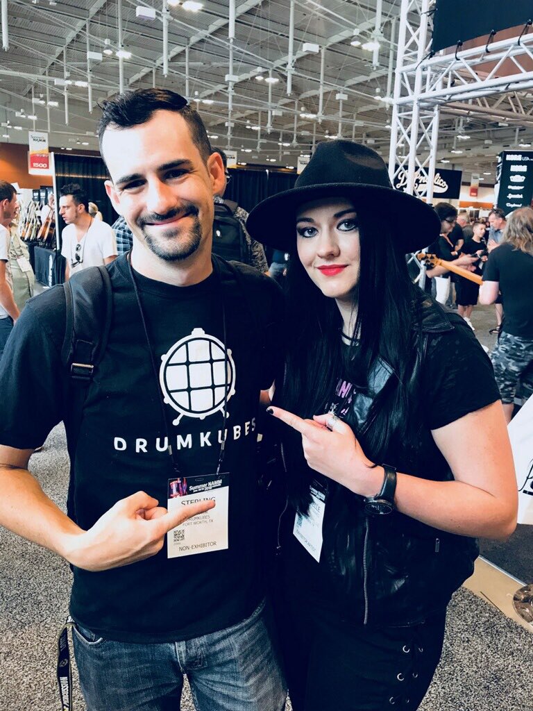 Thank you  <a href="/DrumKubes/">DrumKubes</a> for chatting with our Director of Sponsorship &amp; Corporate Relations <a href="/michelleEgraves/">Michelle Graves</a> about #Drummathon2018 , you guys have been awesome supporters of ours! You rock! #Snamm #SummerNAMM #Nashville #Drumkubes #Drummer #Chickdrummer #Drummerslife 🥁💕🤘🏻