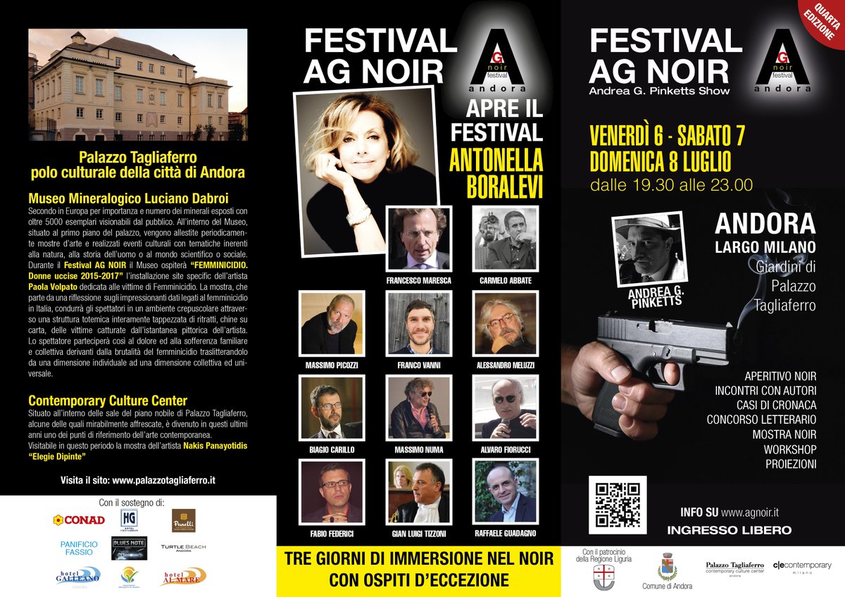 APinketts's tweet photo. @APinketts is back!

Torna per la quarta edizione I'AG NOIR FESTIVAL da ven.6 a dom.8 luglio ad Andora (SV) p/o Palazzo Tagliaferro
https://t.co/g2oxa4ave7
info: https://t.co/6FdC4O5pp6
https://t.co/HxQhZx4ZHc https://t.co/8VgK5bW5nC