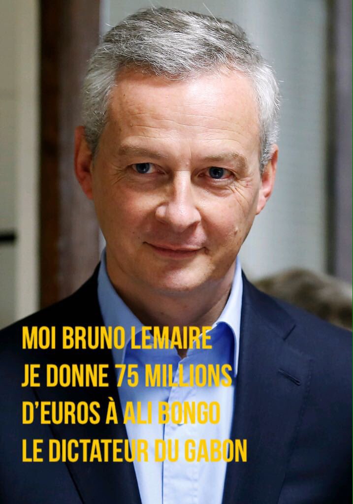 Officiel_anotho's tweet photo. #France #Gabon
Me. @BrunoLeMaire en n'octroyant cette somme de 75 millions d'Euro au despote sanguinaire ex-@PresidentABO , c'est 75 milles Gabonais qui immigront en France. Vous assumerez vos actes.
@Ofpra 
@_Bercy_ 
#ImmigrationForcée
@gerardcollomb
@Place_Beauvau
SOS Gabon https://t.co/po7glA7Pxo