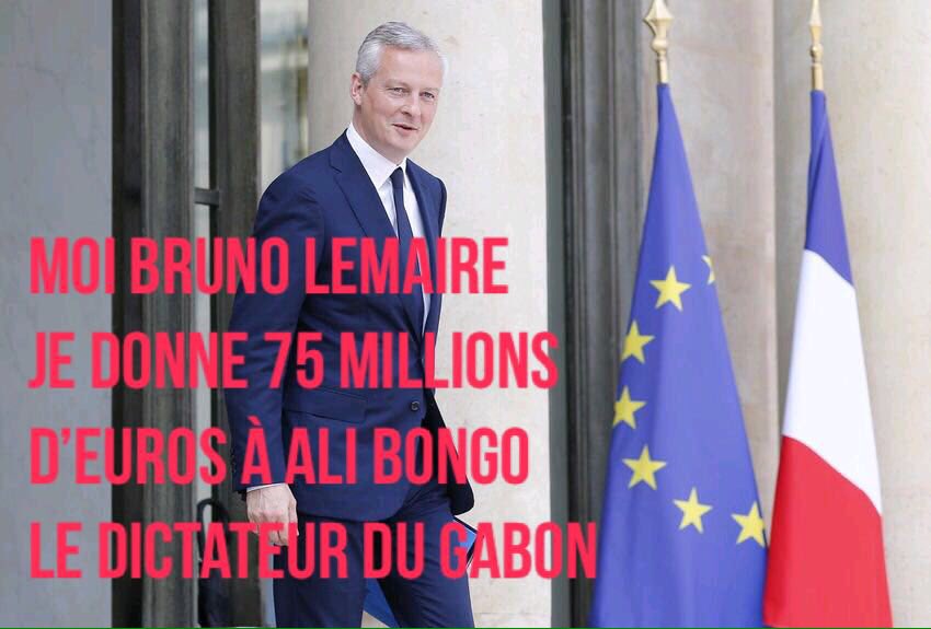 Officiel_anotho's tweet photo. #France #Gabon
Me. @BrunoLeMaire en n'octroyant cette somme de 75 millions d'Euro au despote sanguinaire ex-@PresidentABO , c'est 75 milles Gabonais qui immigront en France. Vous assumerez vos actes.
@Ofpra 
@_Bercy_ 
#ImmigrationForcée
@gerardcollomb
@Place_Beauvau
SOS Gabon https://t.co/po7glA7Pxo