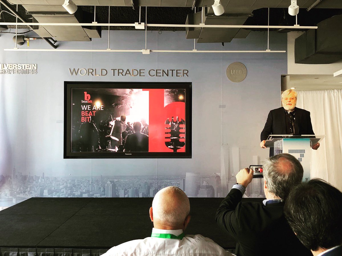 CastaDForums's tweet photo. Andrea de Micheli, @CastaDivaGroup  presenting #BeatBit, the first #blockchain based digital music channel for high-quality video full HD live and recorded concerts worldwide! #music X #blockchain 
#wearecastadivaforums #nyc #7wtc https://t.co/MhLIkq7COB