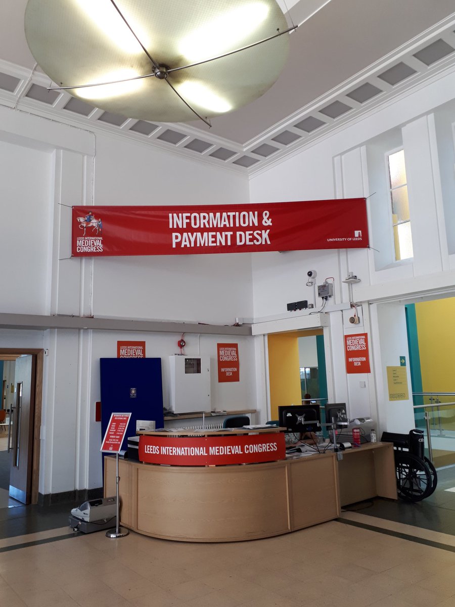 IMC_Leeds's tweet photo. It's been a *long* day for the #IMC2018 team... Setting up the information desk, about half the session rooms, and lots of gazebos in University Square! #canwegohomeyet #lotsofdelegates https://t.co/3NuD3YhfoF