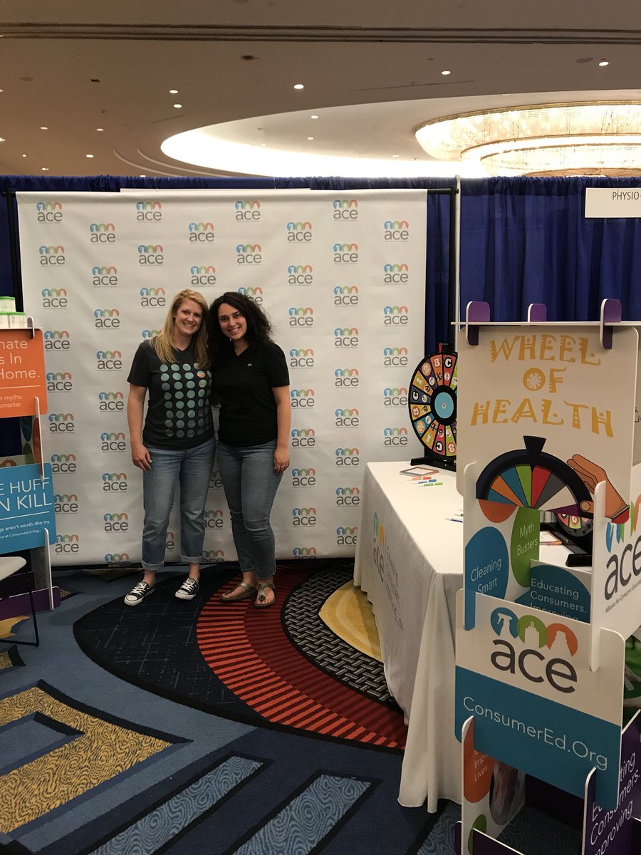 consumered's tweet photo. Excited to set up for the @schoolnurses Annual Conference. Weβll be here all weekend! Be sure to stop by, test your health knowledge, and learn more about ACE programs! #SchoolNurses #ACEOnTheMove https://t.co/JGvM7lM49E