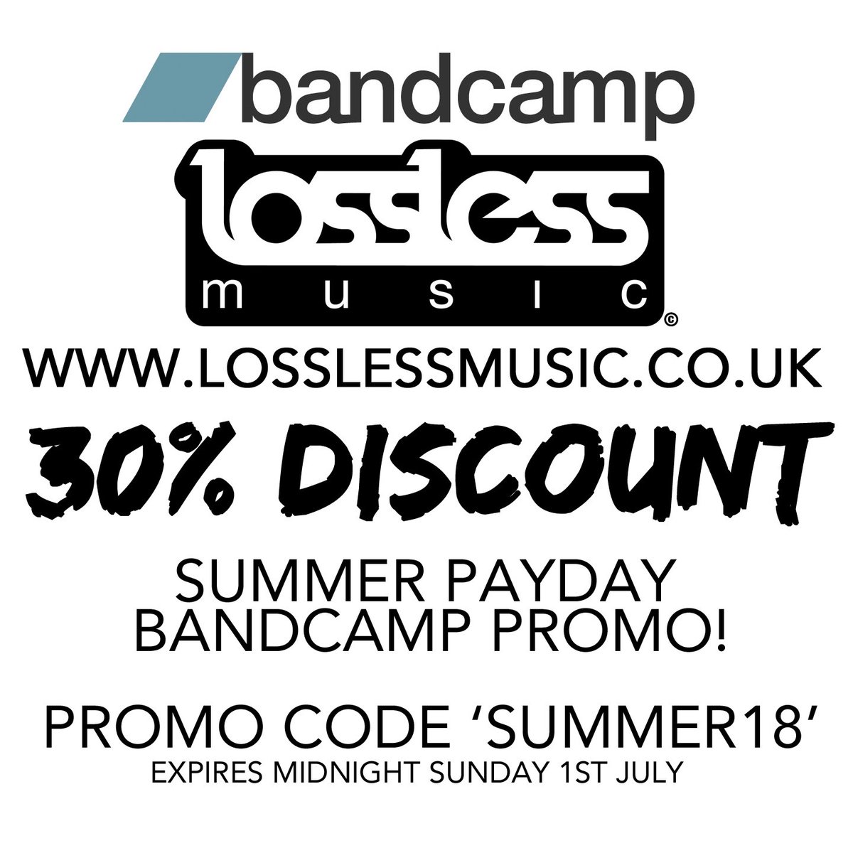LosslessMusicUK's tweet photo. Bandcamp store summer payday sale!! Get 30% off everything until midnight Sunday 1st July using promo code ‘summer18’ … https://t.co/1KzbHC5uOc #dnb #drumnbass #drumandbass #losslessmusic #dopeplates #exkursions #vinyl https://t.co/Lor5uGldSS