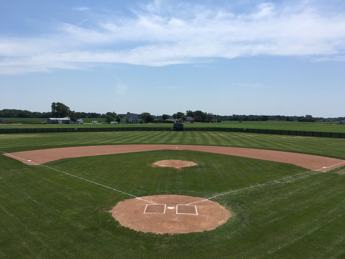 Post432Indians's tweet photo. "Center of the Universe", Buckley's beautiful Scheiwe Field prepped and ready to host our young baseball players and friends of baseball for the Post 432 Indians Baseball Tournament.  Come join us! https://t.co/1atOQGCm19