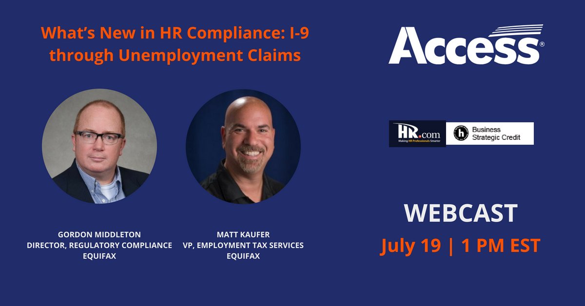 Wondering how you can protect your org from #ICE audits? Find out July 19 with <a href="/Equifax/">Equifax Inc.</a> and <a href="/HRdotcom/">HR.com</a>: buff.ly/2K9CiQX