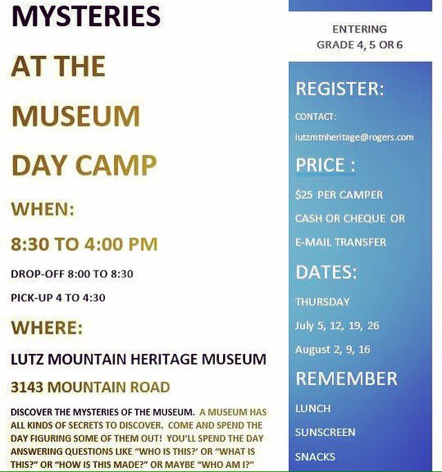 Do you know any children entering grades 4, 5, or 6? Invite them to come to our fantastic day camps this summer!