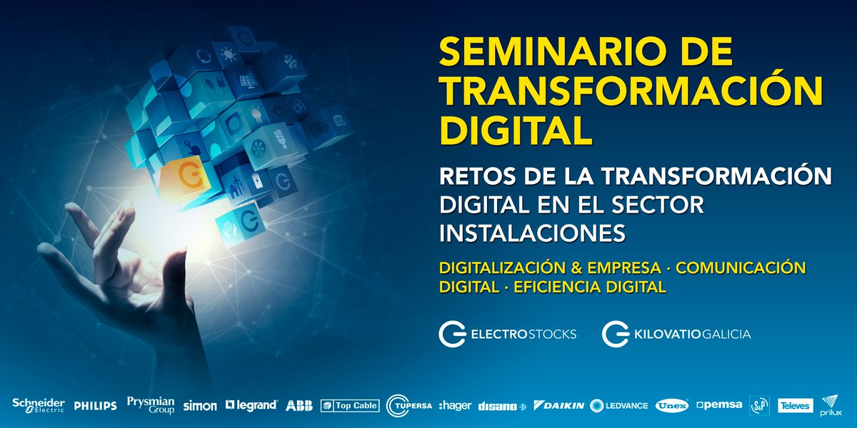 ElectroStocks's tweet photo. ¿Qué te ha parecido nuestro seminario sobre la transformación digital en el día del instalador? #DDi18ASELEC https://t.co/78U3KbxCvO