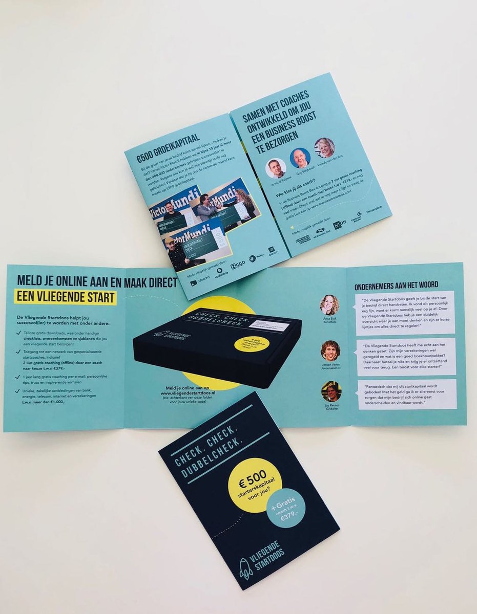 startdoos's tweet image. Vandaag wordt de uitnodiging voor de Vliegende Startdoos verzonden! Heb jij deze folder al ontvangen? #vliegendestartdoos