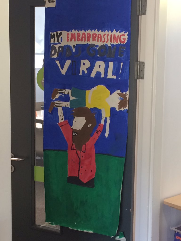 bendavis_86's tweet photo. Had a great time at @SCAenglish this morning. A few of my books have been immortalised in paint. https://t.co/X0dMU3ndYR