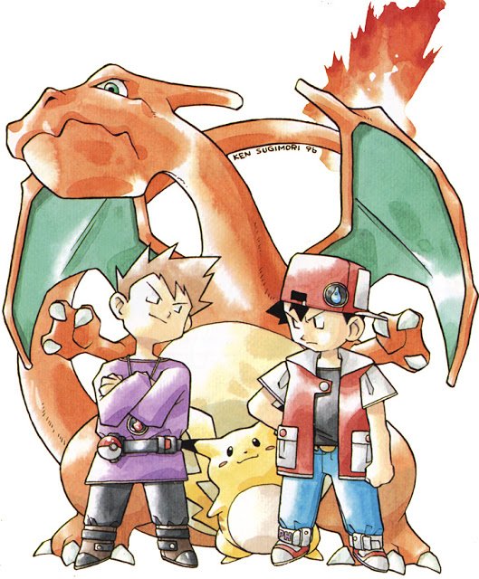 🇦🇷 Aleph ℵ 🏳️‍🌈 on X: Ken Sugimori's artwork of Pokemon Trainer Red  through the years. He's really evolved as an artist!   / X