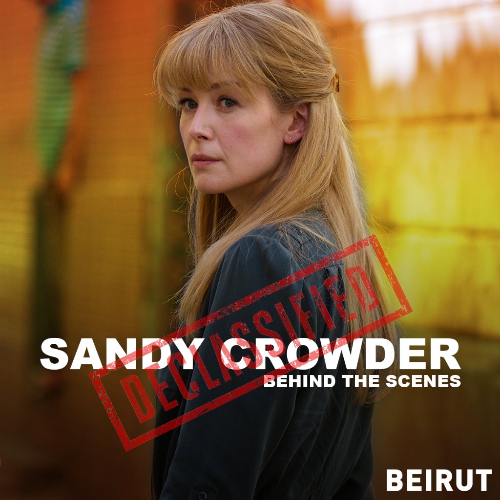 beirutthemovie's tweet photo. Rosamund Pike discusses her role as CIA Agent Sandy Crowder in this behind-the-scenes look at the movie BEIRUT. 

http://https://t.co/TwuFhuQLDD 
on Digital 6/19 
on Blu-ray 7/3 https://t.co/2DJzRYtGJZ