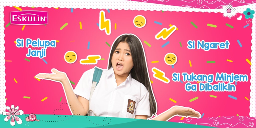 Dari minggu lalu kita udah punya rencana untuk pergi bareng, tapi pas H-1 dia baru ngabarin kalau dia lupa dan udah bikin janji sama orang lain. Huft, sebel deh sama si pelupa!

Nah, kalo kamu ada gak sih kebiasaan sahabat yang nyebelin? Share cerita kamu ke #Eskulin, yuk!