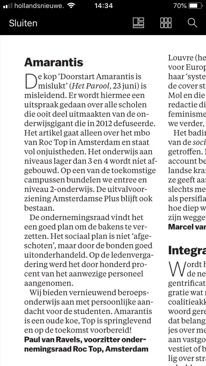 @roctop1 is springlevend. Amarantis een ver ver verleden.