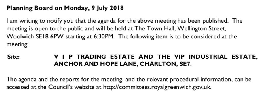 snltcharlton's tweet photo. @ccra_se7 @DagraSe7 
Anchor &amp; Hope lane planning meeting 9 July (Monday!) https://t.co/Ww5NJQTm1d