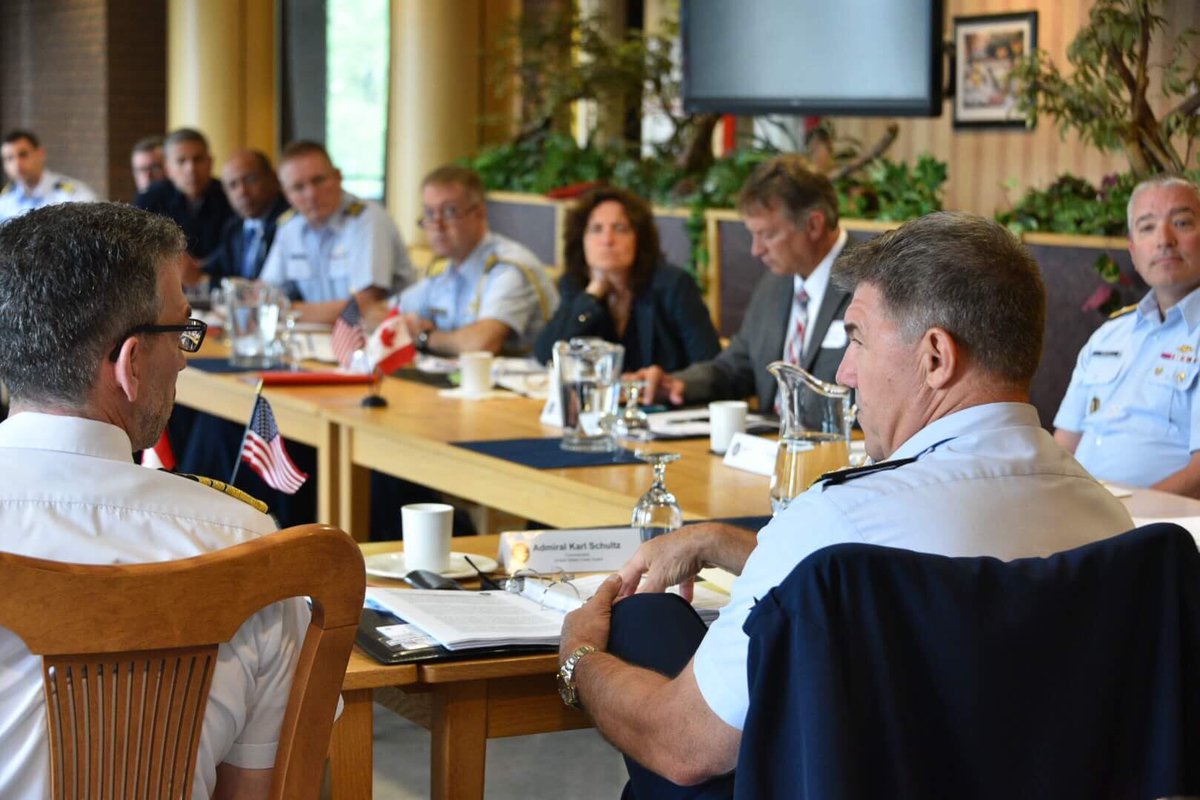 No matter how you describe the complex maritime environment, the demand for Coast Guard services across the globe are at an all-time. <a href="/USCG/">U.S. Coast Guard</a> looks forward to working with our @CoastGuardCan partners to meet these challenges. #USCG #readyrelevantresponsive