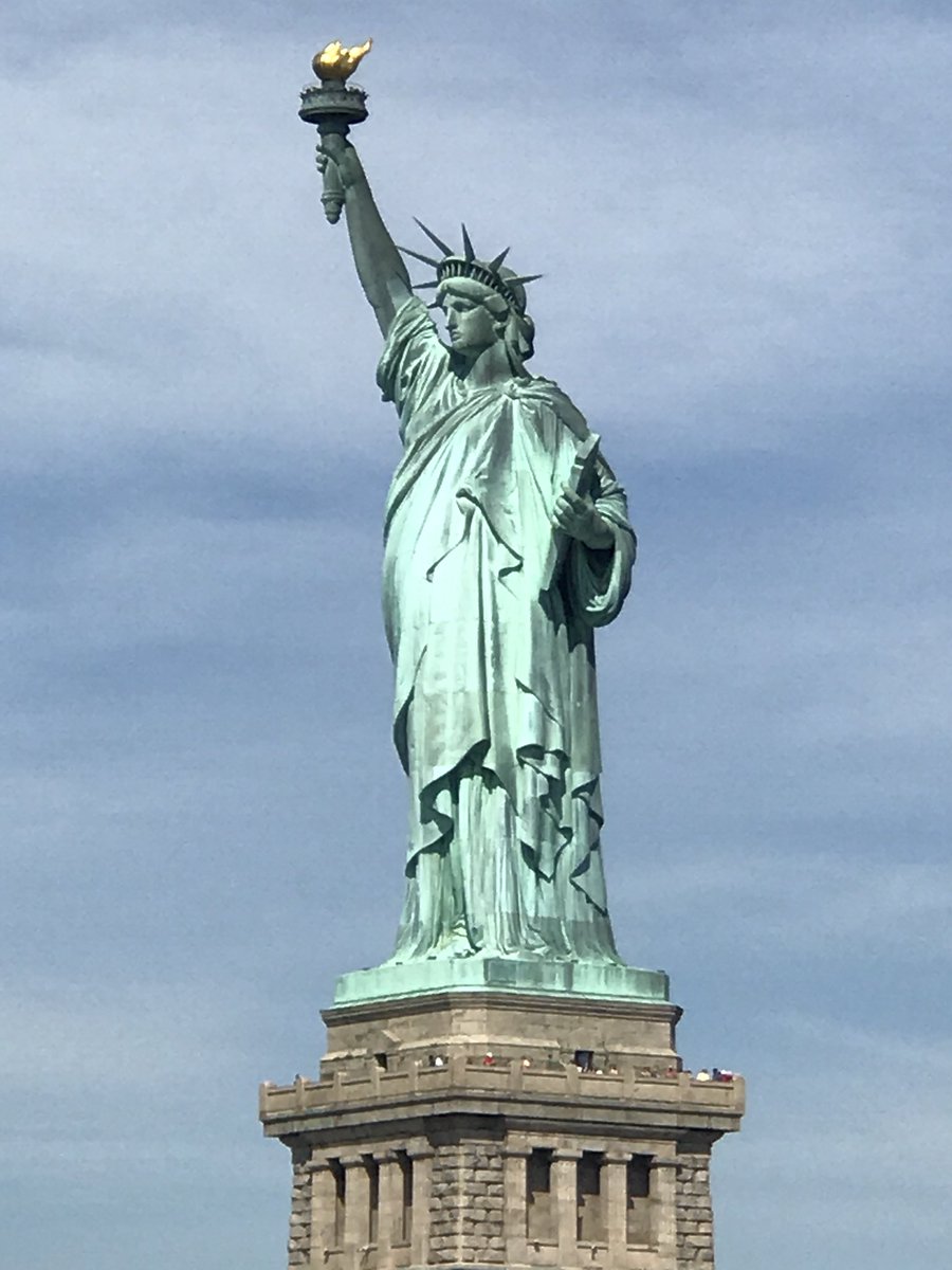 EGFCMS's tweet photo. Statue of Liberty!  #CMSPride #EGFPride #WorldClassrooms #DC/NYC https://t.co/PIp1oW8wHW