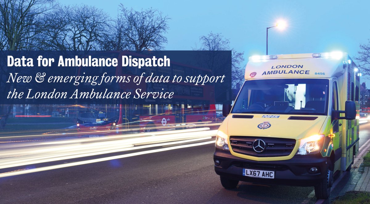 policyatkings's tweet image. Report urges government to look at &quot;big data&quot; opportunities for improving ambulance response #KingsandLondon bit.ly/2tF5y8S