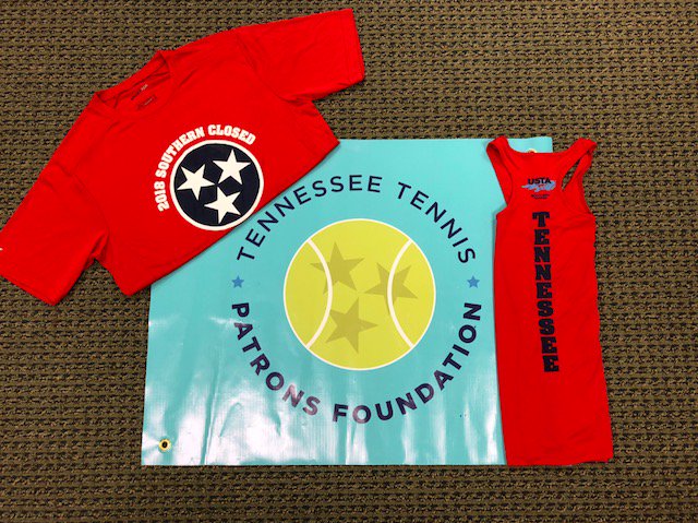ustatennessee's tweet photo. Thank you to the TN Tennis Patrons Foundation for sponsoring the #TeamTennessee shirts for competitors at the Southern Closed. If you did not receive a #TeamTN shirt at the Southern Closed, please e-mail Courtney Collins (courtneycollins@ustatn.com) with your name and shirt size. https://t.co/h5uhLrMY6L