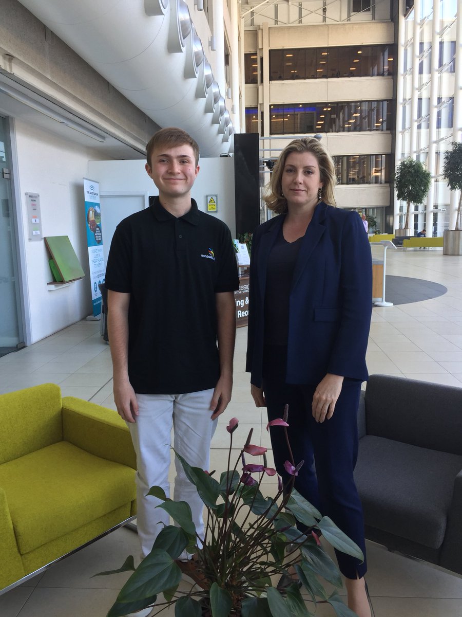 PennyMordaunt's tweet photo. Congratulations to my constituent and web genius Lewis (18) who is representing his country at Euroskills Budapest 2018 as part of the U.K. team. Good luck Lewis!! @worldskillsuk https://t.co/rxwiXv0gbp