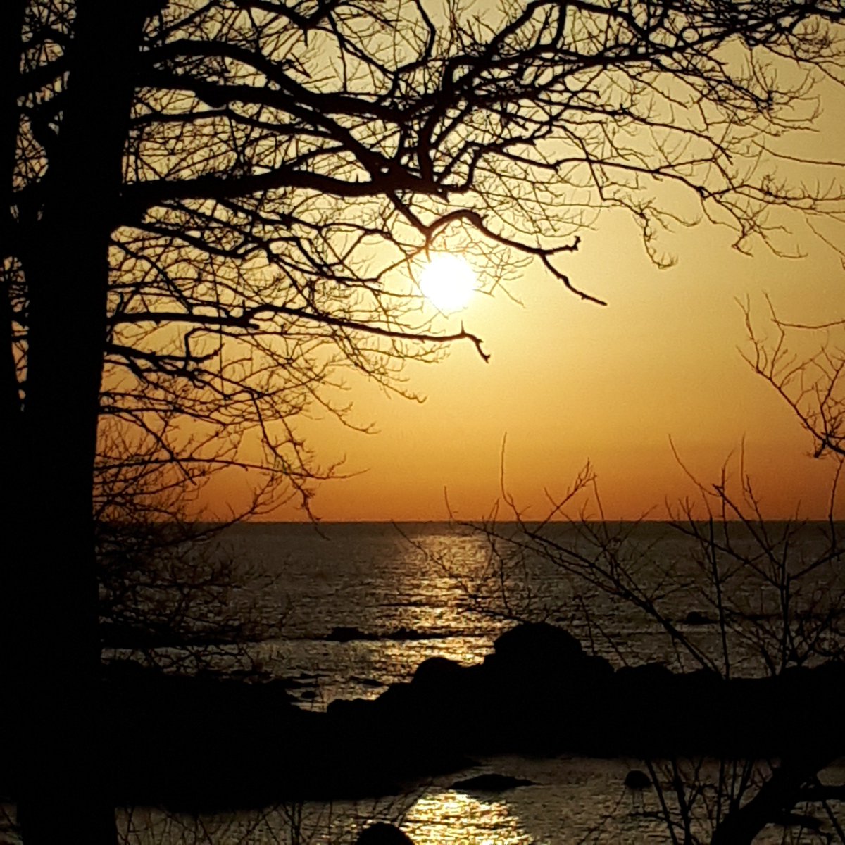 Puesta de sol desde Samil. Vigo