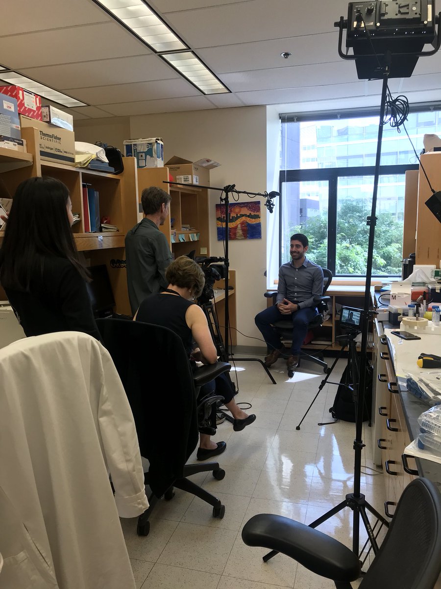 aperillaglen1's tweet photo. The Dana-Farber communications team is filming informational videos for our PCROWD study. Today, Tarek Mouhieddine, a research postdoctoral fellow at the Ghobrial Lab, talks about his research and the use of PCROWD samples for scientific discovery. @IreneGhobrial @DanaFarber https://t.co/wqeCmwXb17