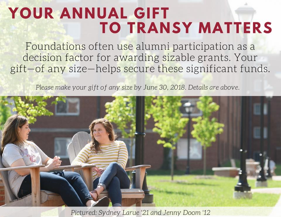 TransyAlumni's tweet photo. June 30 is 1 day away and we still need 224 donors! Give online at https://t.co/pHe5ponPCA & give our students the tools they need 2 succeed while ensuring Transy is nationally recognized & awarded grants that offer current & future Pioneers important opportunities. #TransyGives https://t.co/spQeYmEG28