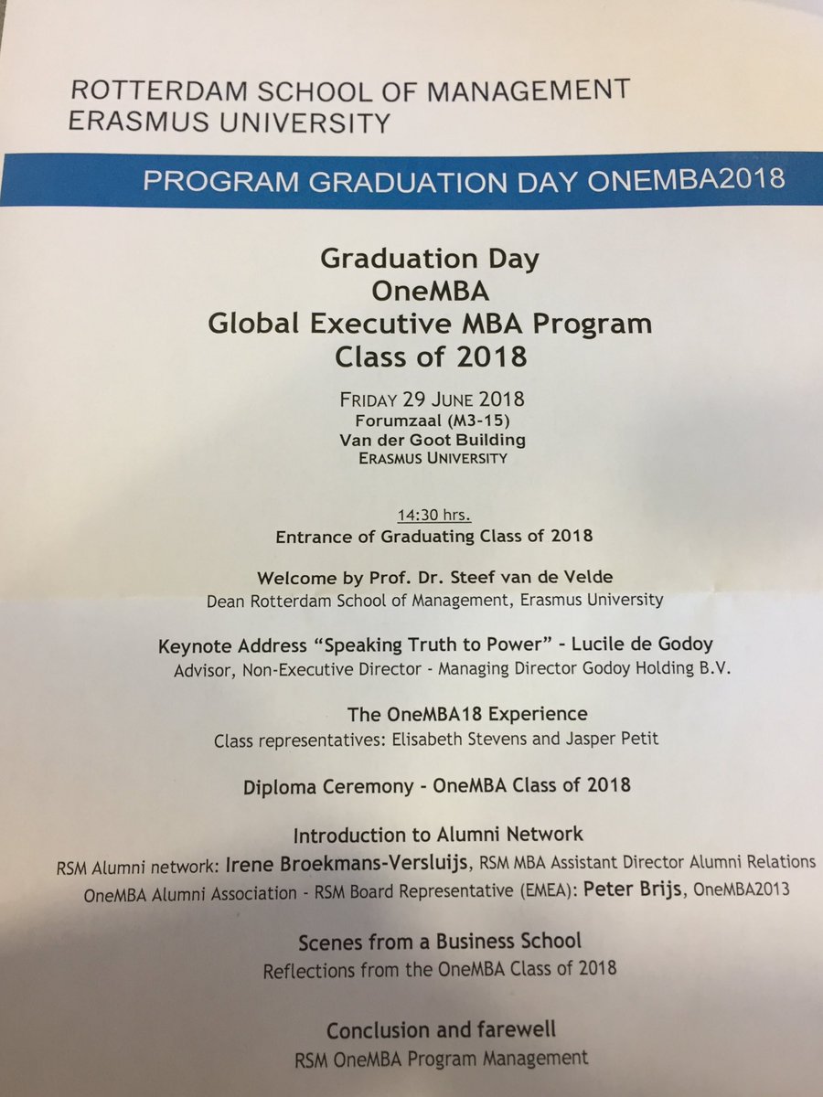 Who will be a force for positive chance? For sure the RSM OneMBA graduates of 2018! Congratulations and welcome in the RSM Alumni community <a href="/rsmalumni/">RSM Alumni</a> <a href="/RSMErasmus/">Rotterdam School of Management, Erasmus University</a> @rsmmba