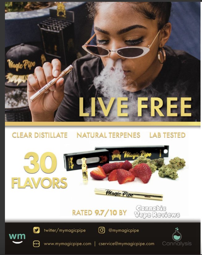 the420Book's tweet image. @cannabisvapes  rated @MyMagicPipe  at a 9.7/10!  What would you guys rate your vape?! 🤔

#the420book #vapelife #vapereviews #cannabisvapes #losangeles #westcoast