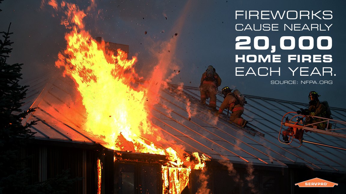 ServProOC's tweet image. The 4th of July is just days away! Celebrate safely, and remember: if you experience a holiday mishap, SERVPRO is always #HereToHelp.