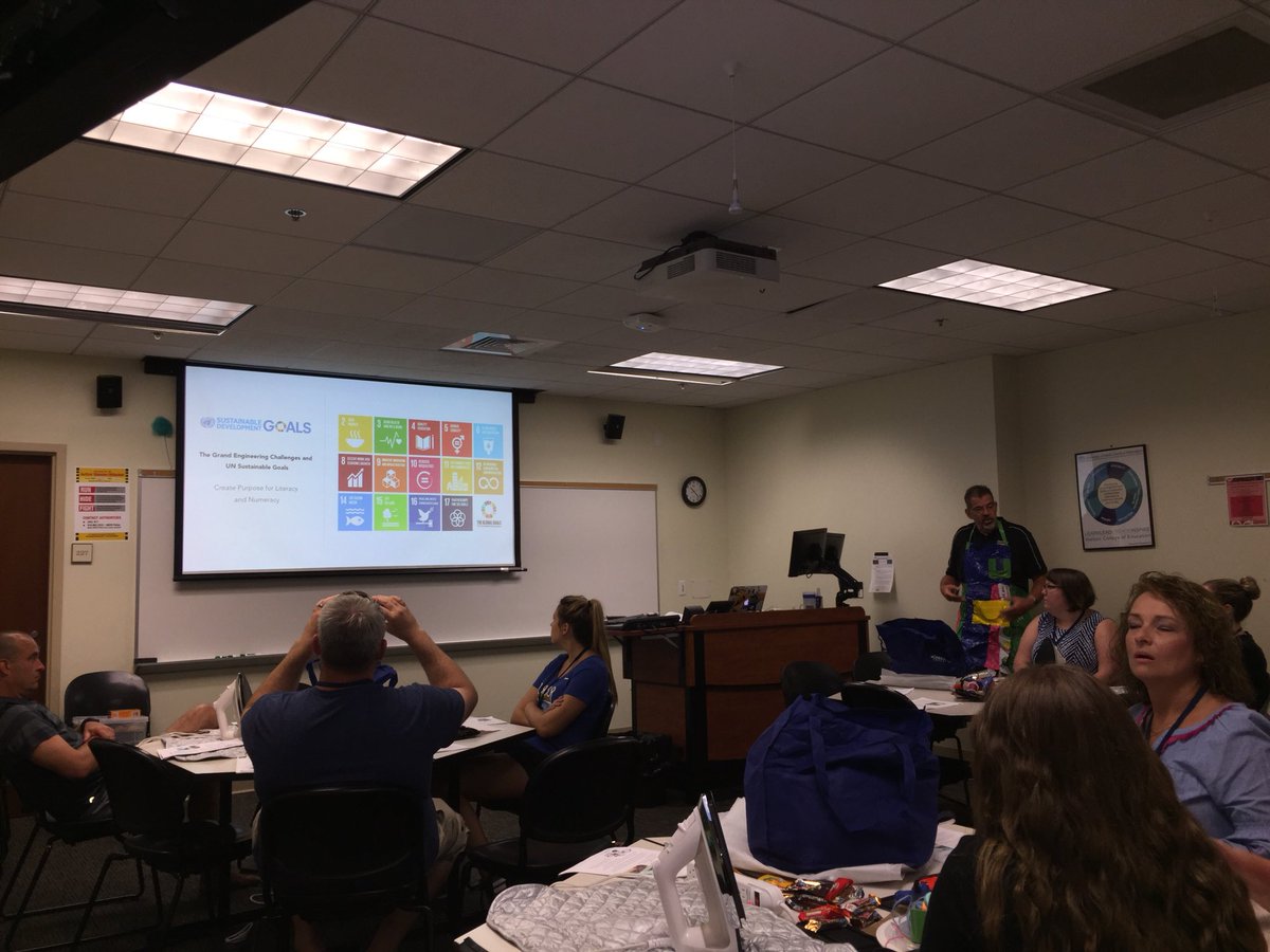 MathLooksLikeMe's tweet photo. STEM Challenge Breakout session with @STEMancipate at #DESTEMmersion18 #DESTEM https://t.co/z1e0M9FKwq