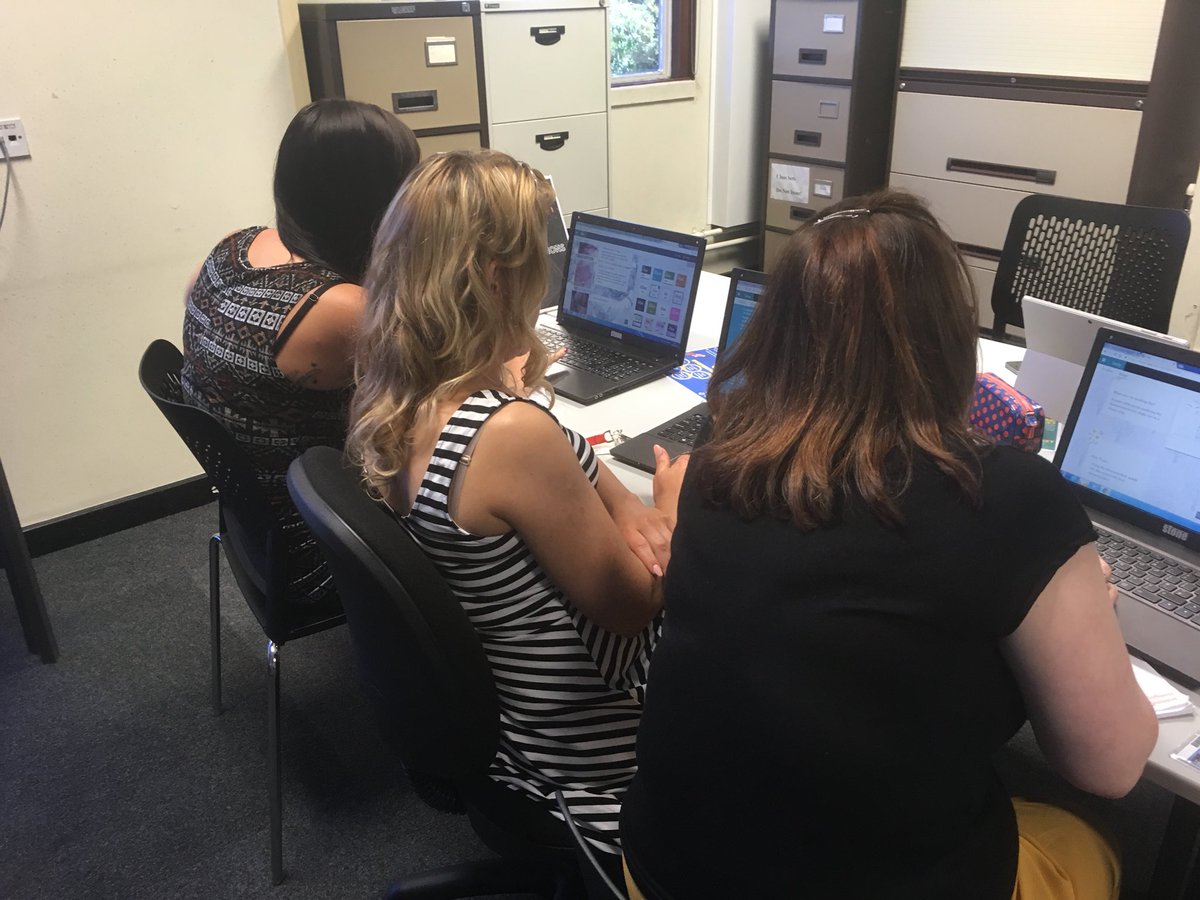 make_create_do's tweet image. In the creative zone here at the #CreateLab at @coleggwent Crosskeys #CPD #inset #edtech