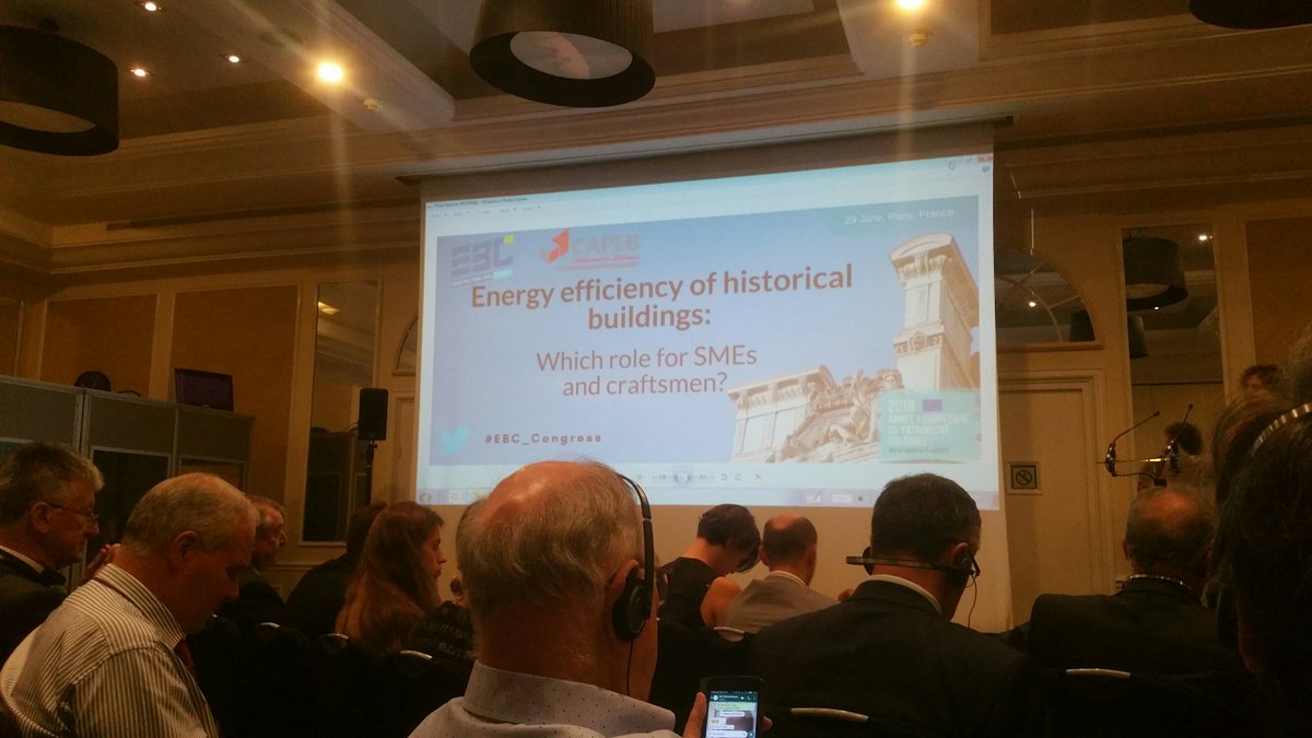 Eliteerasmus's tweet photo. Frédéric Planche, Président #Capeb #Calvados présente nos actions au #EBC_Congress lors de la table ronde « Quel rôle pour les PME et les artisans dans la rénovation énergétique des #bâtiments historiques". Bravo Frédéric 👏👏 
Merci @EBC_SMEs et @capeb_fr! https://t.co/fOeJtcUtll