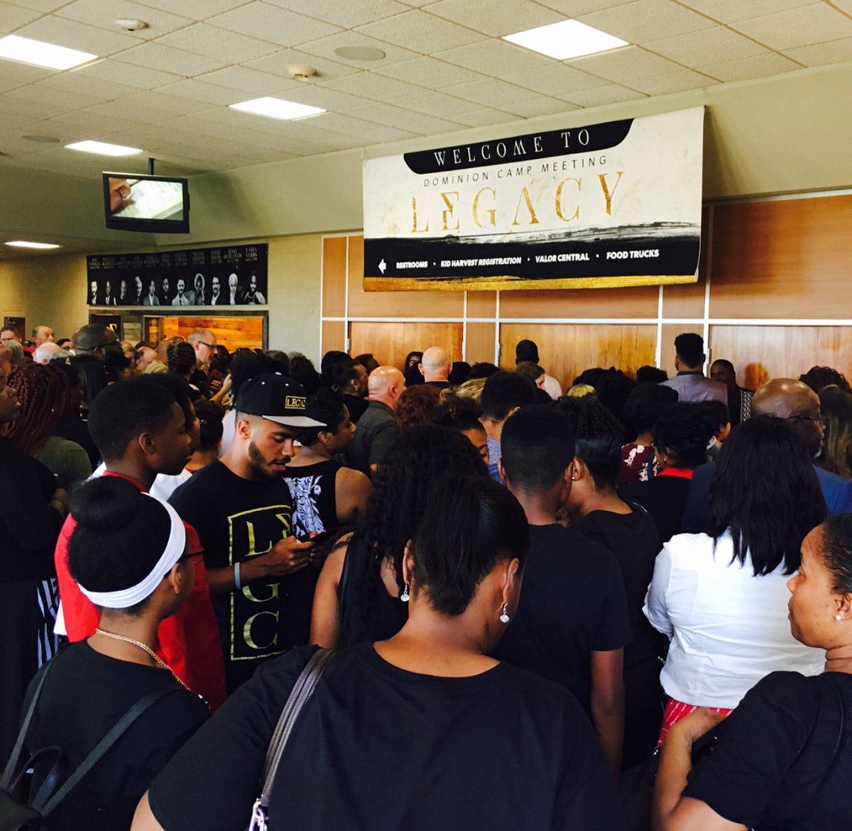 whclife's tweet photo. #FBF to when the foyers were filled with people waiting for doors to open at #DCM2017! We can’t wait to welcome all those who come this year to #DCM2018! Who’s making their way to Dominion Camp Meeting this weekend?! https://t.co/nIXrEfVbOQ