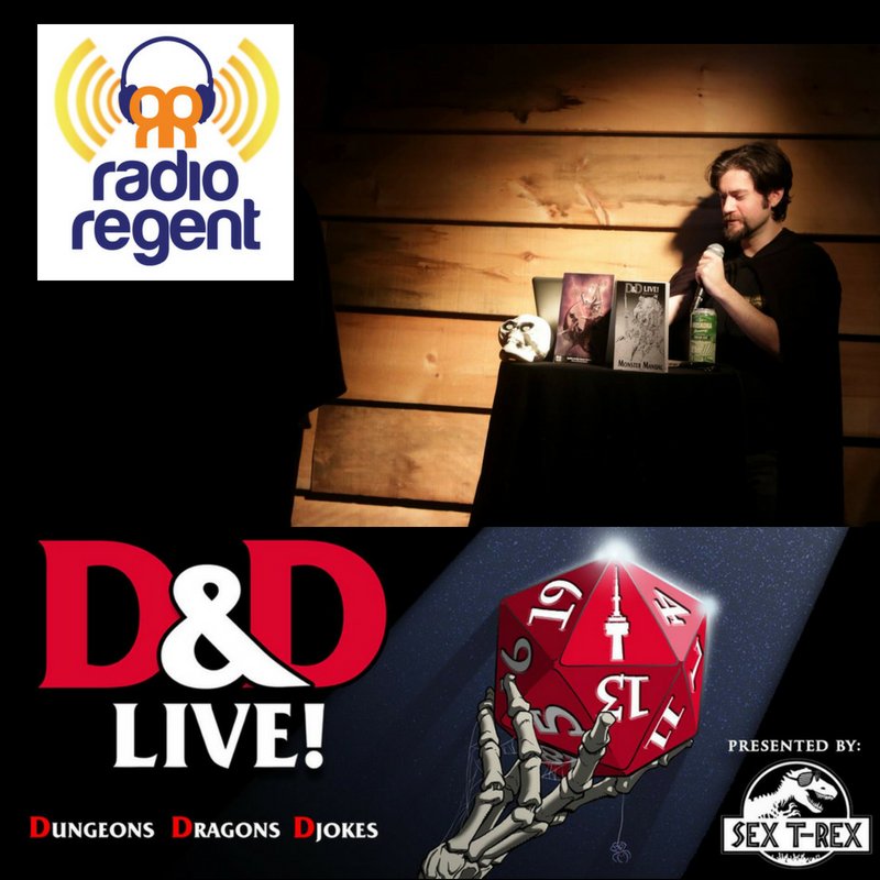 sextrex's tweet photo. TODAY at 1pm, our enigmatic Dungeon Master Seann Murray will be stepping out of the shadows to chat with @Radio_Regent Stage Left about #DnD Live! Tune in: https://t.co/4rkCyHtozT
FOR TIX: https://t.co/nhxiMKnYPz
#dungeonsanddragons #Toronto #improv #interview #rpg #geekTO https://t.co/i80C4m4BG2