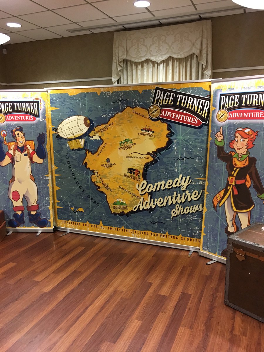 JPPL_Library's tweet photo. THERE BAAAAACK!!!!! Hurry up and get here for one of the best shows of the summer! If you missed it last year now is your chance to see them live, Page Turner Adventures!!!!! We got them for 2 shows only, the first @ 10 so you have 20 min's to get here! https://t.co/sY7FHiHCLw