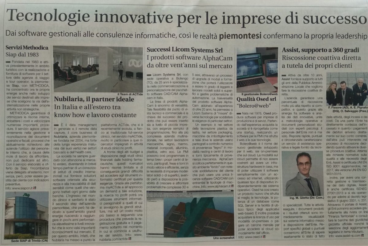 Nubilaria's tweet photo. We are very proud to see the article about Nubilaria published on @sole24ore with a presentation of myACTide, our new solution targeted to no-profit market. More info at https://t.co/0Pcnbee2jM #pharma #ricercaclinica #PharmaOutsourcing #studiclinici #clinicaltrials #BestEDC https://t.co/WL0913Cyvl