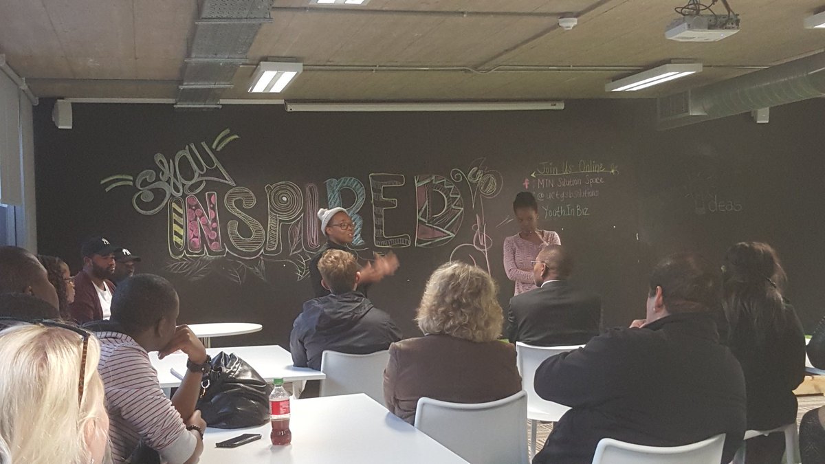 shabierja's tweet image. #EDHE2018 4th stop technical tour @MTNza #Solutionspace @HigherEduGovZA in #Philippi @UCT_news @uctgsbsolutions