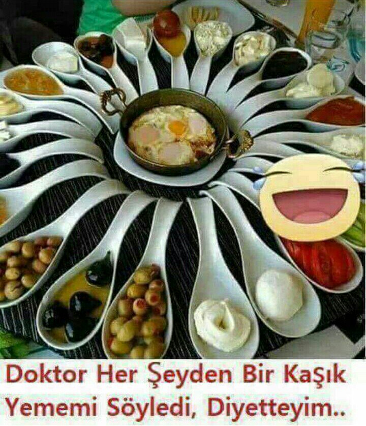 #kadınlarınAnlamadığı1SeyDe
🍔____Ben anlamam arkadaş ,

🍯____Doktor her şeyden bir 

🍰____kaşık  ye  dediydi..😂 😂 

#HayırlıAkşamlar ..