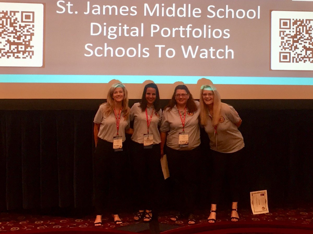 TeechoneDonna's tweet photo. Just finished our presentation at #schoolstowatch2018! Shout out to our students and parents who helped us! We are truly thankful! #sjmsfamily17 #sjmssharks17 https://t.co/GziPlYyieX