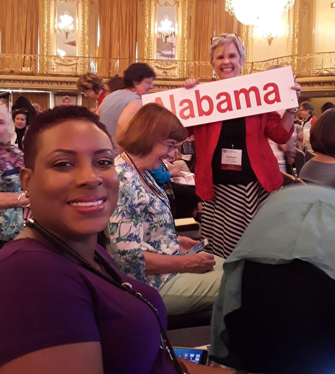 #LWVALpeeps. Birmingham and the state president.