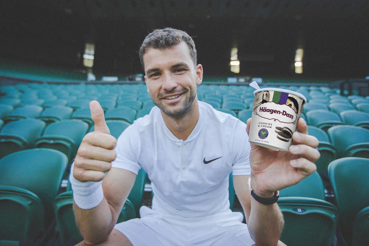 Want to meet our brand ambassador and world #6 tennis player @GrigorDimitrov? Come down to @Morrisons at 51 The Broadway, @Wimbledon this Saturday 30th June at 4pm for a chance to share his favourite Cookies & Cream #letsplay