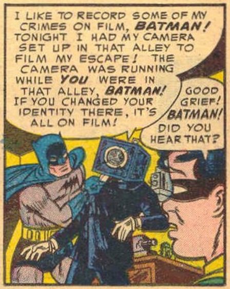 lee_allred's tweet photo. Sorry, Batman. Or should I say Bruce? #TheCameraDoesntLie 
#NationalCameraDay 
#BatmanDoesntFeelMuchLikeCelebratingIt #CameraShy 
#WhatARevoltinDevelopment #Develop #GetIt? https://t.co/avjau10iyl